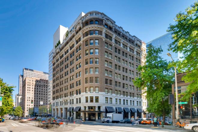 科布大厦，位于西雅图市中心的一座历史悠久的1910年砖结构建筑.